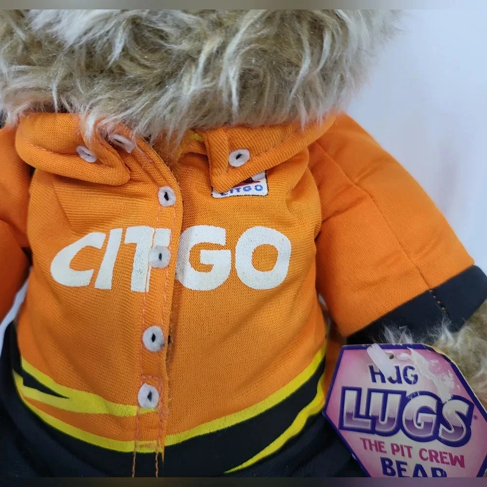 Vtg 1st Edition Citgo LUGS Pit Crew Racing Teddy Bear Plush Limited Edition 2000
